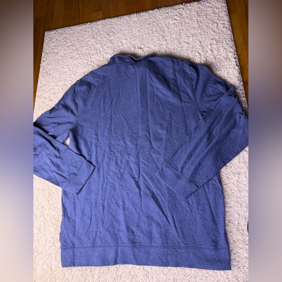 Men’s XL Calvin Klein Blue Quarter-Zip Pullover NWT - Picture 2 of 5